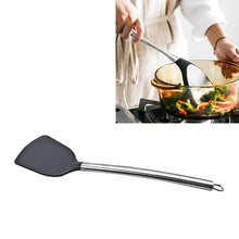 Load image into Gallery viewer, kn605 Stainless Steel Handle Silicone Slice High Temperature Resistance Cooking Slice, Black, Grey, Red