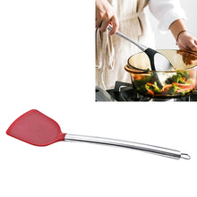 Load image into Gallery viewer, kn605 Stainless Steel Handle Silicone Slice High Temperature Resistance Cooking Slice, Black, Grey, Red