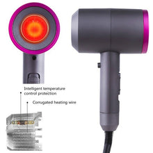 Load image into Gallery viewer, Household High-power Silent  Blow Dryer,Constant Temperature Hot and Cold Negative Ion Hair Drier, EU Plug, EU Plug