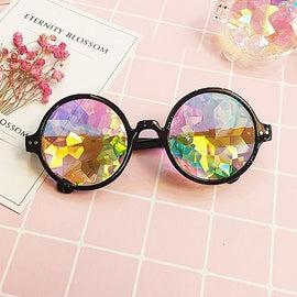 EDM Concert Party Pub Kaleidoscope Effect Dual Side Pebble Adult Glasses