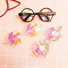 Load image into Gallery viewer, EDM Concert Party Pub Kaleidoscope Effect Dual Side Pebble Adult Glasses