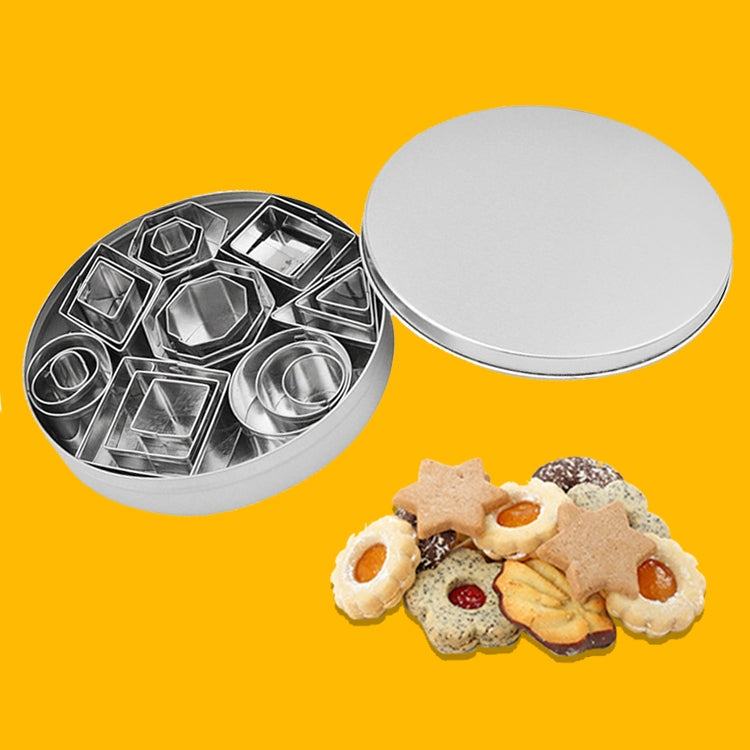 24 PCS / Set Stainless Steel DIY Cookie Biscuits Molds Geometry Baking Tools (Octagon), HC4340A, HC4340B, HC4340C