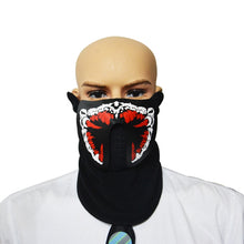 Load image into Gallery viewer, FG-FULL-01 Halloween Mask Voice Control LED Cold Light Terror Cosplay Mask, FG-FULL-01