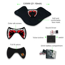 Load image into Gallery viewer, FG-FULL-01 Halloween Mask Voice Control LED Cold Light Terror Cosplay Mask, FG-FULL-01