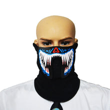 Load image into Gallery viewer, FG-MA-02 Halloween Mask Voice Control LED Cold Light Terror Cosplay Mask, FG-MA-02