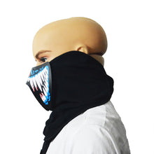 Load image into Gallery viewer, FG-MA-02 Halloween Mask Voice Control LED Cold Light Terror Cosplay Mask, FG-MA-02