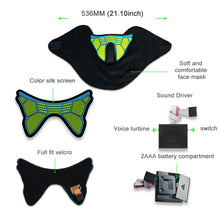 Load image into Gallery viewer, FG-MA-013 Halloween Mask Voice Control LED Cold Light Terror Cosplay Mask, FG-MA-013