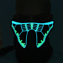 Load image into Gallery viewer, FG-MA-013 Halloween Mask Voice Control LED Cold Light Terror Cosplay Mask, FG-MA-013