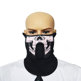 FG-MA-023 Halloween Mask Voice Control LED Cold Light Terror Cosplay Mask, FG-MA-023