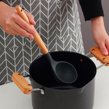 Load image into Gallery viewer, kn020 9 in 1 A Version Wooden Handle Silicone Non-stick Spatula Spoon Kitchen Tool Set, A Version