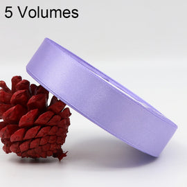 5 Volumes Color Satin Ribbons Handmade DIY Wedding Cake Decoration Holiday Gift Packages , Size: 22m x 2cm, Color Satin Ribbons 1, Color Satin Ribbons, Color Satin Ribbons 2