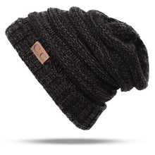 Load image into Gallery viewer, CC Letter Solid Color Wool Hats Concise Knitting Hat, Beige, Navy Blue, Red, Black, Baby Blue, Coffee, White, Pink, Beown, Grey, Dark Beige, Khaki, Magenta