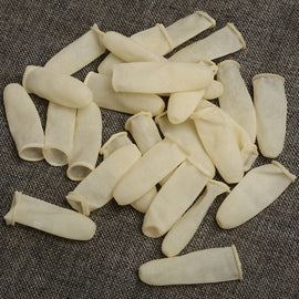 100pcs / Pack Antistatic Antislip Durable Fingertips Latex Protective Gloves, Size: L, 2.8*6.5cm