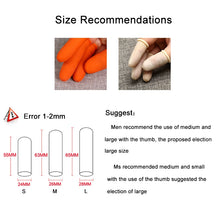 Load image into Gallery viewer, 100pcs / Pack Antistatic Antislip Durable Fingertips Latex Protective Gloves, Size: L, 2.8*6.5cm
