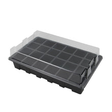 Load image into Gallery viewer, Seedling Tray Sprout Plate 24 Holes Nursery Pots Tray Lids Box For Gardening Bonsai Mini Greenhouse Nursery Plate Three Sets, 2 PCS
