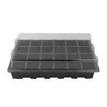 Load image into Gallery viewer, Seedling Tray Sprout Plate 24 Holes Nursery Pots Tray Lids Box For Gardening Bonsai Mini Greenhouse Nursery Plate Three Sets, 2 PCS