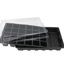 Load image into Gallery viewer, Seedling Tray Sprout Plate 24 Holes Nursery Pots Tray Lids Box For Gardening Bonsai Mini Greenhouse Nursery Plate Three Sets, 2 PCS