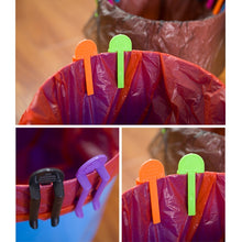 Load image into Gallery viewer, 10pcs Universal Trash Bag Fixed Clip Waste Basket Rubbish Bin Garbage Can Clamp Rubbish Clip Non-slip Garbage Bag Clip, Random Color Delivery, Garbage Can Clamp