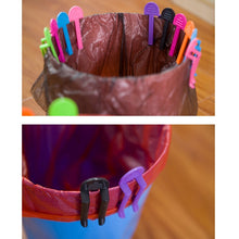 Load image into Gallery viewer, 10pcs Universal Trash Bag Fixed Clip Waste Basket Rubbish Bin Garbage Can Clamp Rubbish Clip Non-slip Garbage Bag Clip, Random Color Delivery, Garbage Can Clamp