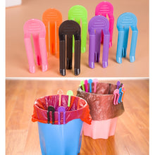 Load image into Gallery viewer, 10pcs Universal Trash Bag Fixed Clip Waste Basket Rubbish Bin Garbage Can Clamp Rubbish Clip Non-slip Garbage Bag Clip, Random Color Delivery, Garbage Can Clamp
