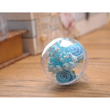 Load image into Gallery viewer, 5 PCS Transparent Christmas Ball Hollow Plastic Sphere Ball Shaped Eternal Flower Ball Wedding Gifts Gift Box, Size: 6 x 6cm