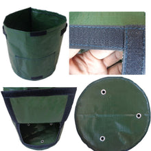 Load image into Gallery viewer, 2 PCS 7 Gallons Potato Planting PE Bags Woven Fabric Bags Cultivation Garden Pots Vegetable Planting Bags Grow Bags Farm Garden Supplies, Green, Black, Orange, Yellow