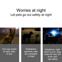 Load image into Gallery viewer, LED Night Light Pet Safety Collar Silicone Pendant