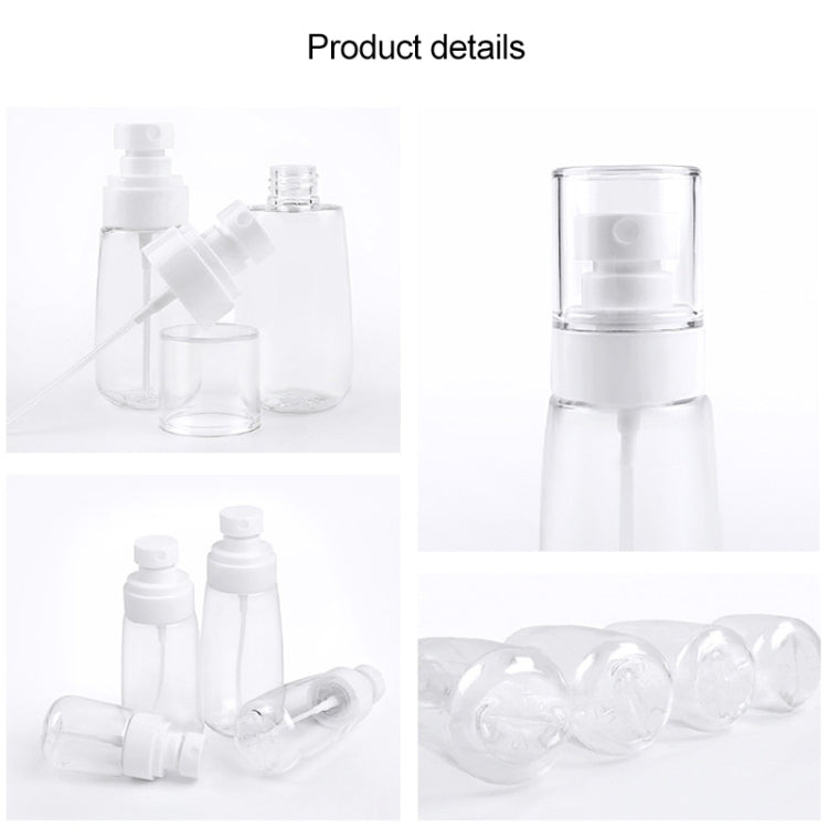 10 PCS Portable Refillable Plastic Fine Mist Perfume Spray Bottle Transparent Empty Spray Sprayer Bottle, 60ml, 60ml