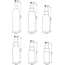 Load image into Gallery viewer, Refillable Glass Fine Mist Atomizers Aluminum Bottle, 100ml, 100ml