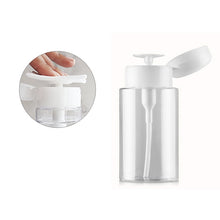 Load image into Gallery viewer, Portable Liquid Push Down Pump Dispenser Bottle Empty Plastic Bottle Container, 100ml, 100ml