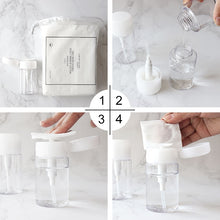 Load image into Gallery viewer, Portable Liquid Push Down Pump Dispenser Bottle Empty Plastic Bottle Container, 100ml, 100ml