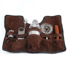Load image into Gallery viewer, 7 in 1 Stainless Steel Wine Cocktail Shaker Tools Set with Cloth Bag, Capacity: 350ml, 350ml