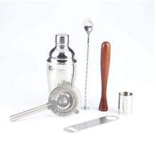 Load image into Gallery viewer, 7 in 1 Stainless Steel Wine Cocktail Shaker Tools Set with Cloth Bag, Capacity: 350ml, 350ml