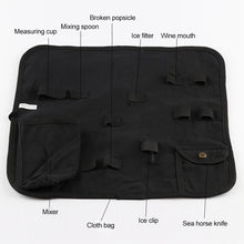 Load image into Gallery viewer, 12 in 1 Stainless Steel Wine Cocktail Shaker Tools Set with Cloth Bag, Capacity: 550ml, 550ml