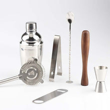 Load image into Gallery viewer, 8 in 1 Stainless Steel Wine Cocktail Shaker Tools Set with Cloth Bag, Capacity: 350ml, 350ml