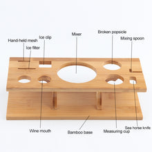 Load image into Gallery viewer, 11 in 1 Stainless Steel Cocktail Shaker Tools Set with Wooden Mount, Capacity: 550ml, 550ml