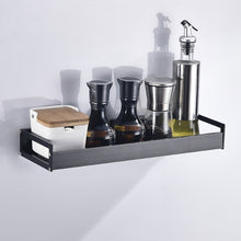 Load image into Gallery viewer, 30cm Kitchen Multi-function Wall Hanging Holder Seasoning Storage Rack, 30cm(Black)