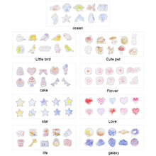 Load image into Gallery viewer, 10 Packs Creative Waterproof PVC Sticker DIY Album Diary Watercolor Decorative Sticker, Random Delivery, PVC Sticker