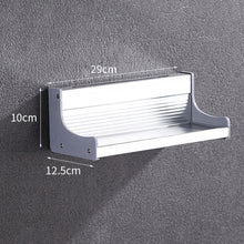 Load image into Gallery viewer, 30cm Multi-function Kitchen Punching Wall-mounted Aluminum Condiment Storage Rack, 30cm Punching