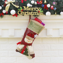Load image into Gallery viewer, Christmas Ornament Decoration Merry Christmas Christmas Big Stocking Gift Bag Pendant, Elk, Snowman, Santa Claus