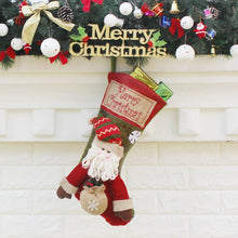 Load image into Gallery viewer, Christmas Ornament Decoration Merry Christmas Christmas Big Stocking Gift Bag Pendant, Elk, Snowman, Santa Claus