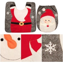 Load image into Gallery viewer, 2 in 1 Christmas Decoration Toilet Set, Elk, Snowman