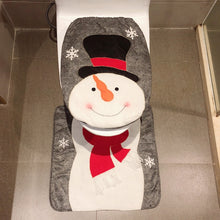 Load image into Gallery viewer, 2 in 1 Christmas Decoration Toilet Set, Elk, Snowman