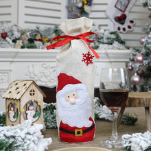 Load image into Gallery viewer, 2 PCS CX20215 Snowman Pattern Wine Bottle Bag Christmas Decoration, HC4910A, HC4910B, HC4910C
