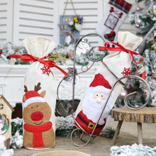 Load image into Gallery viewer, 2 PCS CX20215 Snowman Pattern Wine Bottle Bag Christmas Decoration, HC4910A, HC4910B, HC4910C