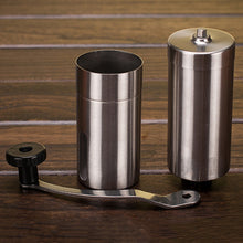 Load image into Gallery viewer, Portable Conical Burr Mill Manual Stainless Steel Hand Crank Coffee Bean Grinder, Capacity: 40g, Stainless Steel Capacity: 40g