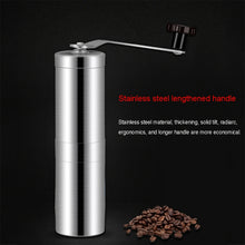 Load image into Gallery viewer, Portable Conical Burr Mill Manual Stainless Steel Hand Crank Coffee Bean Grinder, Capacity: 40g, Stainless Steel Capacity: 40g