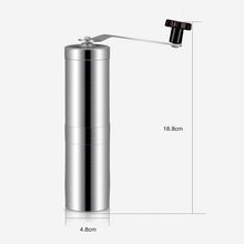Load image into Gallery viewer, Portable Conical Burr Mill Manual Stainless Steel Hand Crank Coffee Bean Grinder, Capacity: 40g, Stainless Steel Capacity: 40g