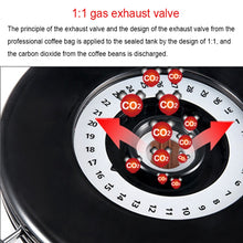 Load image into Gallery viewer, 800ml Stainless Steel Sealed Food Coffee Grounds Bean Storage Container with Built-in CO2 Gas Vent Valve &amp; Calendar