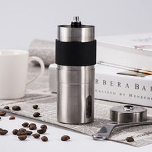Load image into Gallery viewer, Portable Conical Burr Mill Manual Stainless Steel Hand Crank Coffee Bean Grinder, Capacity: 30g, Capacity: 30g